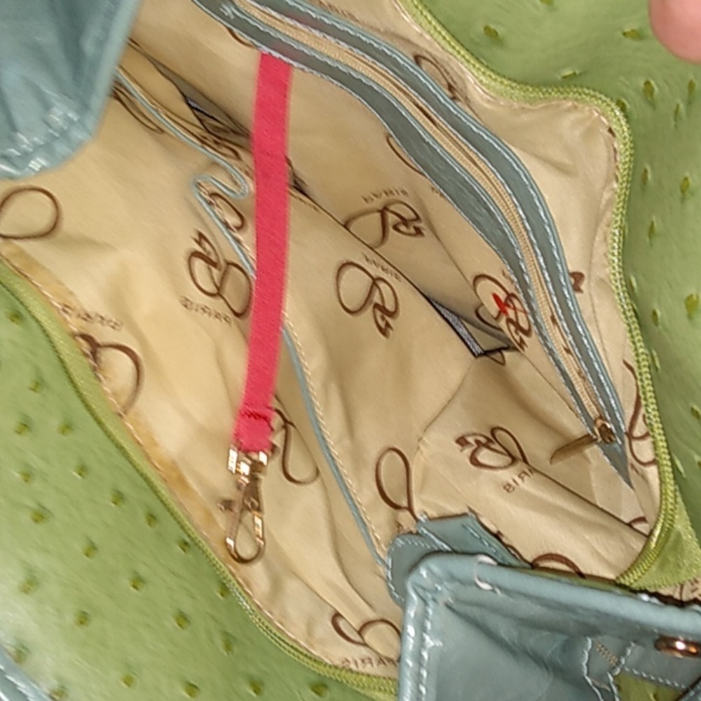 RARE Segolene Paris Embossed Strap Detail Bag - Picture 8 of 10